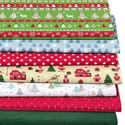 Patchwork-Überraschungspaket "Muster-Mix Weihnachten", je nach Anfall