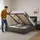 [en.casa] LED Polsterbett Tröstiar mit Bettkasten Leinen 160 x 200 cm, Schlafzimmer, Betten, Polsterbetten