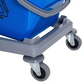 Homcom Putzeimer Wischwagen Blau/Rot