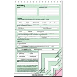 sigel Vordruck 'Mietvertrag', SD, A4, 4 x 2 Blatt