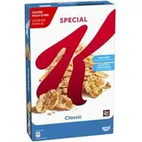 Kelloggs Cornflakes Special K Classic, 450 g, laktosefrei und vegan, aus Reismehl und Getreide