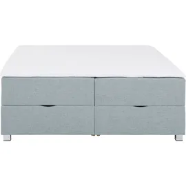 Home Affaire Boxbett HOME AFFAIRE "Alexis", blau (petrol), B:160cm L:220cm, Struktur fein (100% Polyester), Komplettbetten, ohne Kopfteil - ideal für Räume mit Dachschrägen; in 4 Breiten