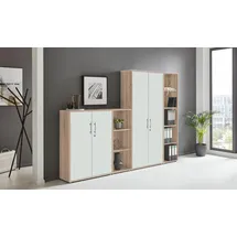 MID.YOU Office Edition Aktenschrank 257 x 186 x 33 cm Weiß