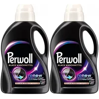 Perwoll Black Gel 2 x 27 WL (54WL) Colorwaschmittel (Doppelpack, [2-St. Flüssigwaschmittel mit Dreifach-Renew-Technologie - für dunkle Textilien)