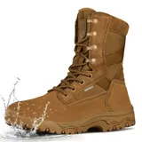FREE SOLDIER Taktische Herrenstiefel 8 Zoll Leichte Kampfstiefel Langlebige Wildleder Militärische Stiefel Wüstenstiefel