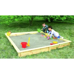 Sandkasten Budweis - Natur - aus Kiefer/Fichte