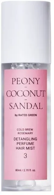 Rated Green 03 Detangling Perfume Hair Mist Peony Coconut Sandal (80 )