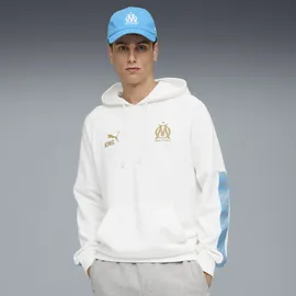 Puma Hoodie Olympique de Marseille KING Weiß/Gelb XS