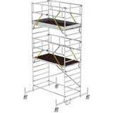 MUNK Rollgerüst SG 1,35 x 2,45 m mit Fahrbalken Doppel-Plattform 1,35x2,45m Plattform 6,66m AH