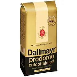 Dallmayr prodomo entcoffeiniert Kaffeebohnen, Arabicabohnen 500,0 g