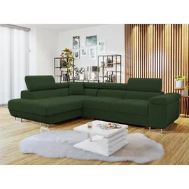 Mirjan24 Eckcouch Cord 5-Sitzer Grün