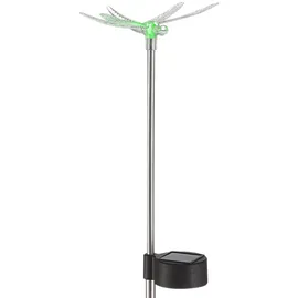 GLOBO Solarleuchte Edelstahl, Kunststoff 4er Set spritzwassergeschützt weiß