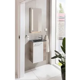 Fackelmann Waschbeckenunterschrank SBC 44 x 60 x 24,3 cm Weiß
