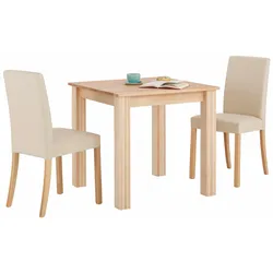 Essgruppe HOME AFFAIRE, beige, Kunstleder, Sitzmöbel-Sets