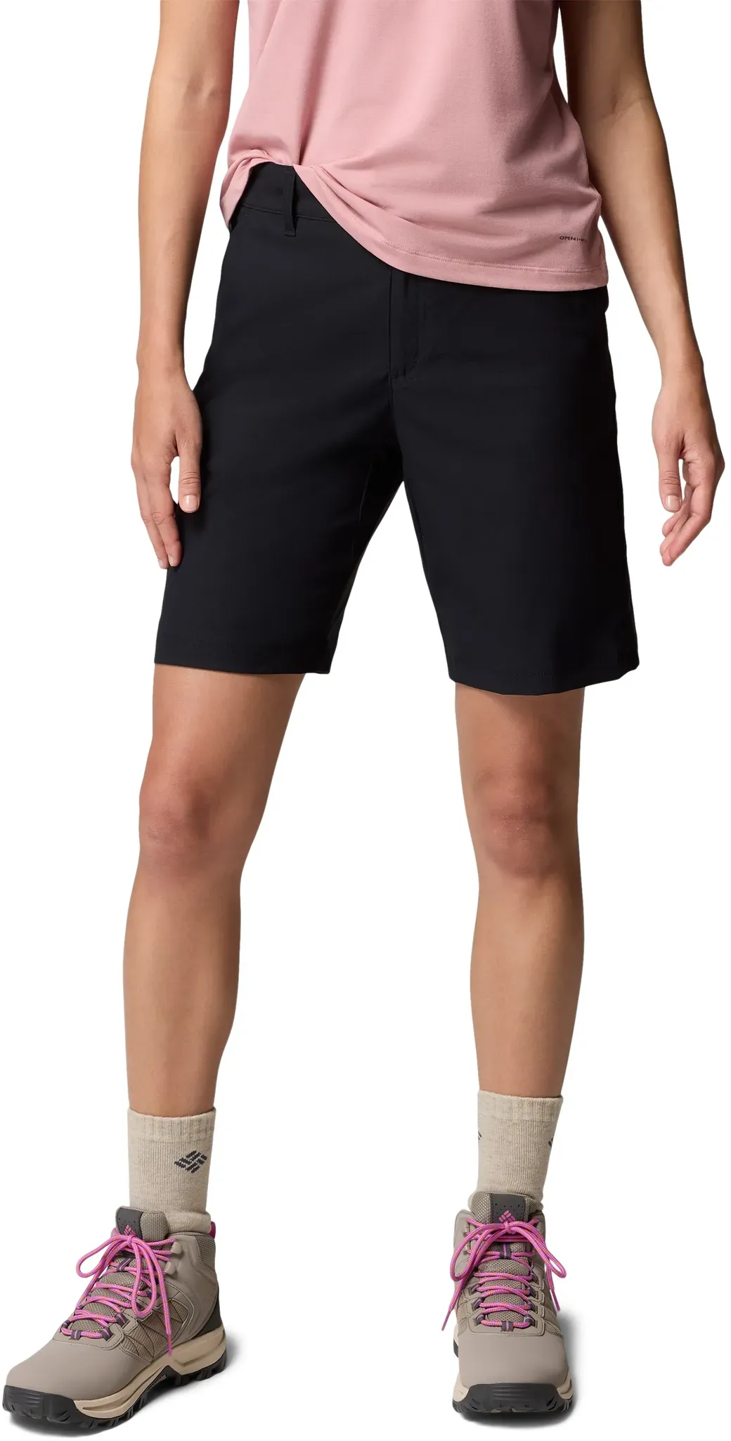 Shorts COLUMBIA, Damen, Gr. 14 (44), N-Gr, schwarz, Obermaterial: 94% Nylon, 6% Elasthan, Hosen Shorts, aus Nylon und Elasthan