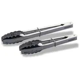 Fackelmann Küchenzangen-Set 2-teilig Edelstahl Silber/Weiß