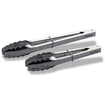 Fackelmann Küchenzangen-Set 2-teilig Edelstahl Silber/Weiß