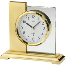 AMS Design-Tischuhr Linz, Funk, Metallgehäuse, Mineralglas