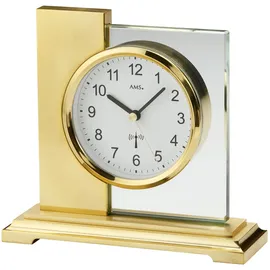 AMS Design-Tischuhr Linz, Funk, Metallgehäuse, Mineralglas