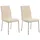 CLP 2er Set Esszimmerstühle Colmar Stoff creme