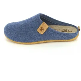 ROHDE Damen Pantoffel Softfilz Hausschuh Wechselfußbett 6860, Größe:38 EU, Farbe:Blau