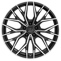 2DRV WH37 schwarz hochglanzpoliert Alufelge 20 Zoll ET48 5x108 ML63.4
