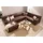 Home Affaire Wohnlandschaft HOME AFFAIRE "Falk klare Linien, zeitlos und komfortabel, U-Form", braun (mocca), B:320cm H:77cm T:90cm, Luxus-Microfaser (100% Polyester);Microfaser PRIMABELLE (100% Polyester);Microfaser in Antiklederoptik (100% Polyester), Sofas,