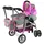 alice"s wonderland' Alice 2-in-1-Puppenwagen Sterne Rosa