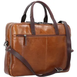 Castelijn & Beerens Rien Aktentasche RFID Leder 41 cm Laptopfach braun