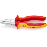 Knipex Kombizange verchromt, isoliert mit Mehrkomponenten-Hüllen, VDE-geprüft 180 mm 03 06 180