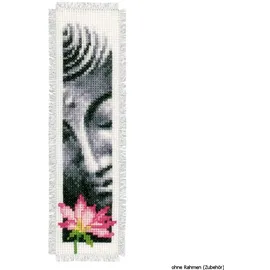 Vervaco Vervaco-Lesezeichen Buddha/Lotus 2er-Set, Zählmuster