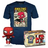 Funko Set Figur POP & Tee Marvel Spiderman Comic Cover