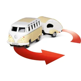 CARSON RC-Auto VW T1 SambaBus mit Wohnwagen 2,4GHz RTR (500504164)
