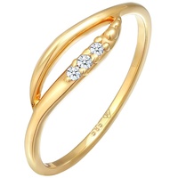 Elli DIAMONDS Diamant Elegant Stylish 0.045 ct. 585 Gelbgold Ringe Damen