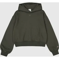 CHAMPION Damen Fleece-Hoodie mit Ton-in-Ton C-Logo - Militärgrün - M