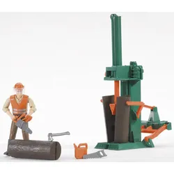 Holzspalter Forstwirtschaft (Kleidungsfarben gemischt sortiert) Modell von Brude...