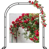 GueTTO Gartenbogen Rankhilfe Rosenbogen 200cm 180cm 160cm 140cm 120cm breit alle Rankpflanzen Rankbogen Spalier, Rosenbogen Aus Edelstahl, Gartenbogen Aus Metall,W180*H220cm