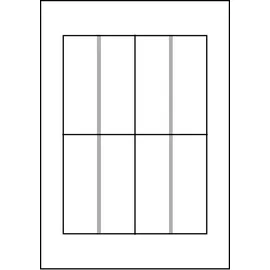 Avery Zweckform Tischnamensschild 185 g/m2 Weiß 25 Blatt à 4 Stück