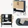 [en.casa] Waschbeckenunterschrank Svanes 70 x 60 x 30 cm Dunkelgrau/Natur