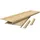[neu.holz] Treppenverkleidung 2er Set Holz 120 x 32 x 4,6 cm Beige
