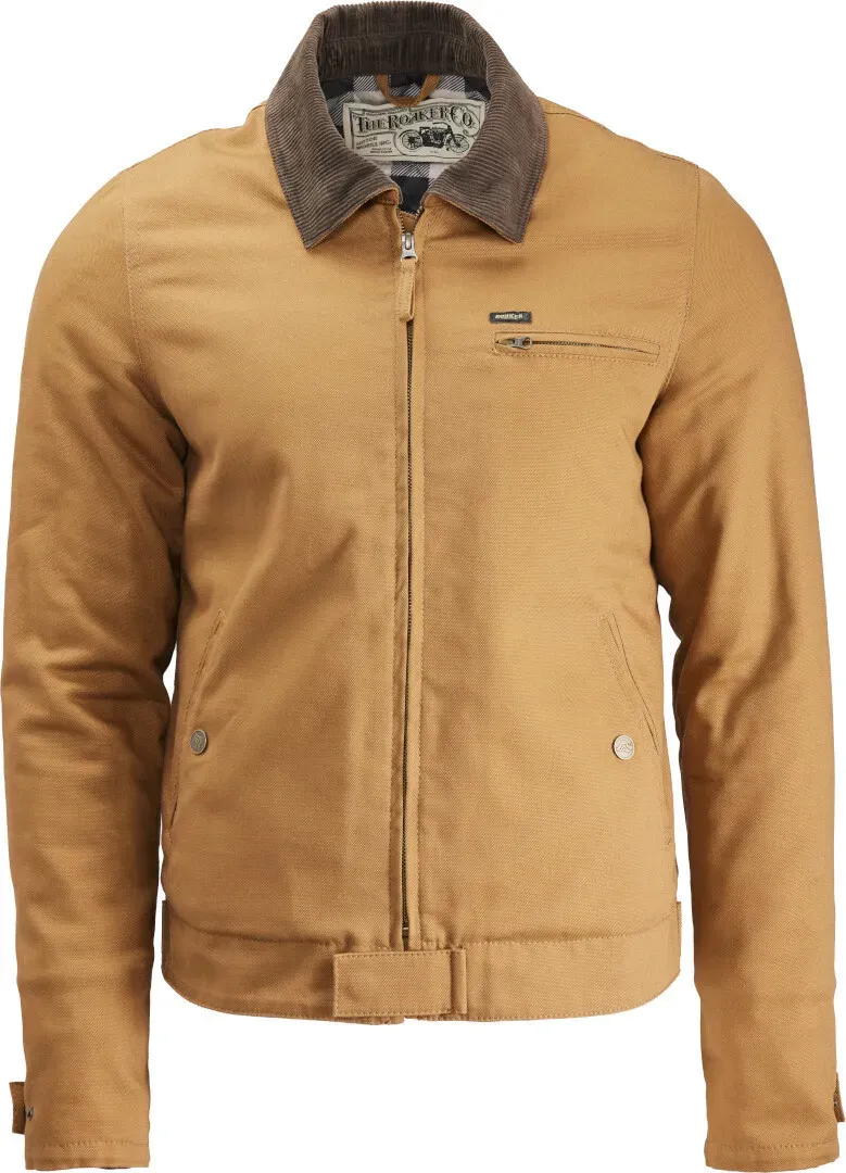 Rokker Canvas Motorrad Textiljacke, braun, Größe 3XL für Männer