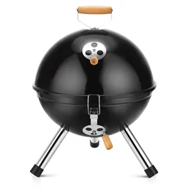 Relaxdays Mini Kugelgrill Ø 30 cm schwarz