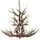 Ideal-Lux Chalet 12-flg. E14 40W 230V Durchmesser Metall/Braun/Beige