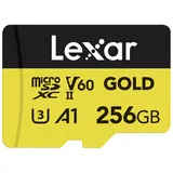 Lexar Gold MicroSDXC UHS-II, U3, V60 Professional Speicherkarte 256 GB