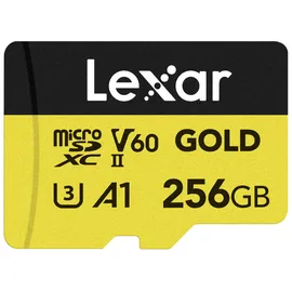 Lexar Gold MicroSDXC UHS-II, U3, V60 Professional Speicherkarte 256 GB