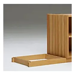 Sockel für Stapelbox Buche geölt braun, 4.3x36.7x30 cm