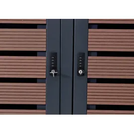 MCW Mülltonnenverkleidung K14 140 x 119 x 102 cm braun