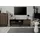 Finori Monza Lowboard 138x49 cm Schwarz/Eiche Artisan/Metall