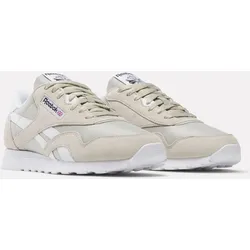 Sneaker REEBOK CLASSIC "CLASSIC NYLON", Gr. 45, sport beige, sport beige, weiß, Leder, Textil, Synthetik, sportlich, Schuhe