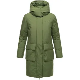 Marikoo Winterjacke "Nanami", Damen, Gr. L, blau (bright navy), Obermaterial: 100% Polyester. Innenseite: 100% Polyester. Futter: 100% Polyester. Wattierung: 100% Polyester, Jacken Winterjacke, mit großer Kapuze